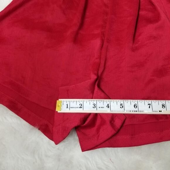 Parallel Lines (Asos) Twist Front Cutout Red Romper Short Sleeve Small - Picture 10 of 14